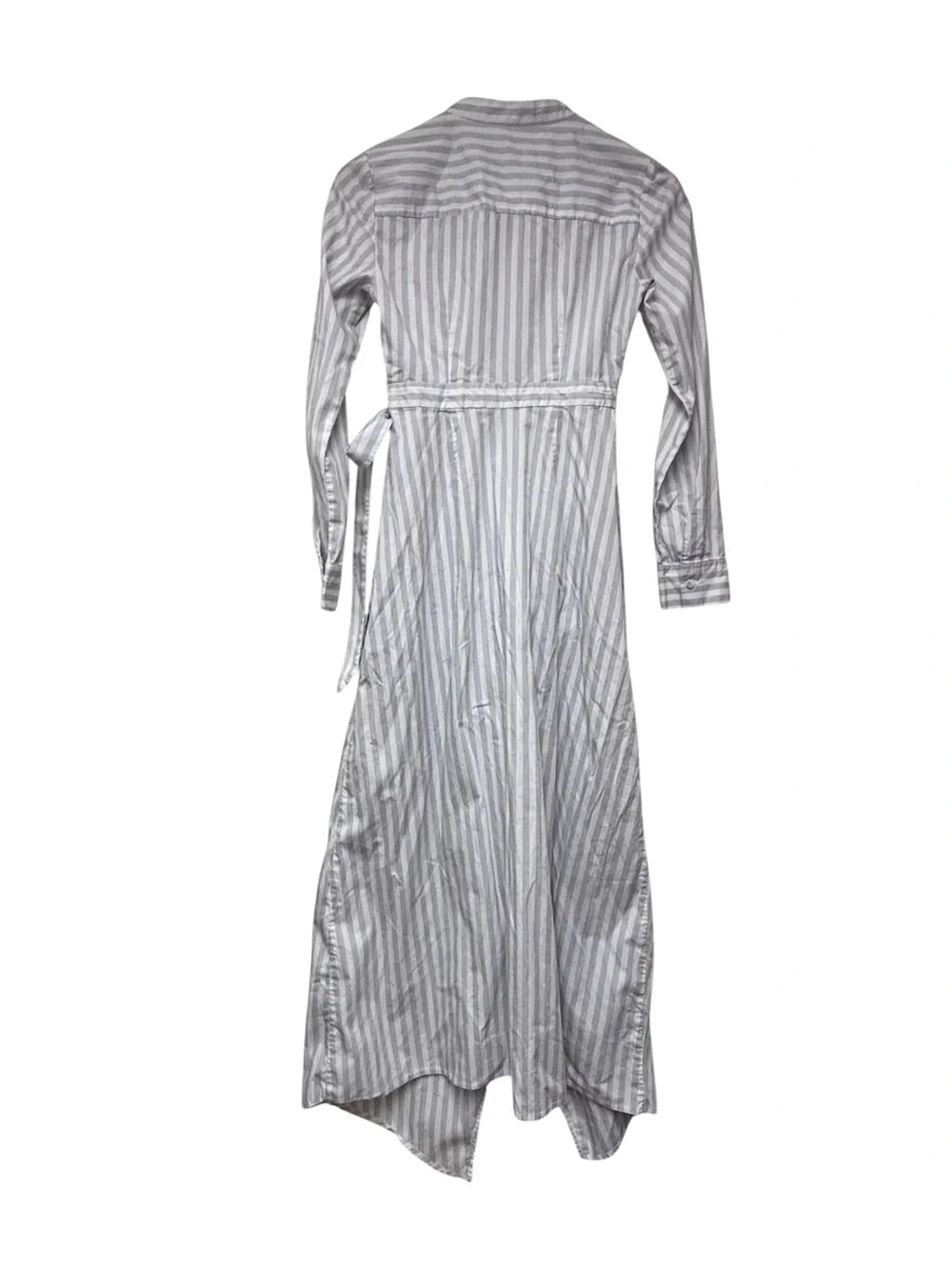 BCBGMAXAZRIA Stripe Asymmetrical Hem Dress